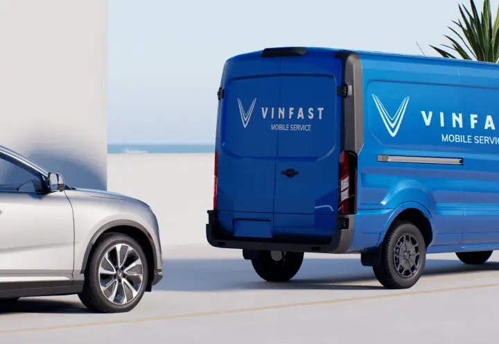 All VinFast EV cars are built and maintained with with genuine parts, and keep you up to speed with over-the-air firmware updates